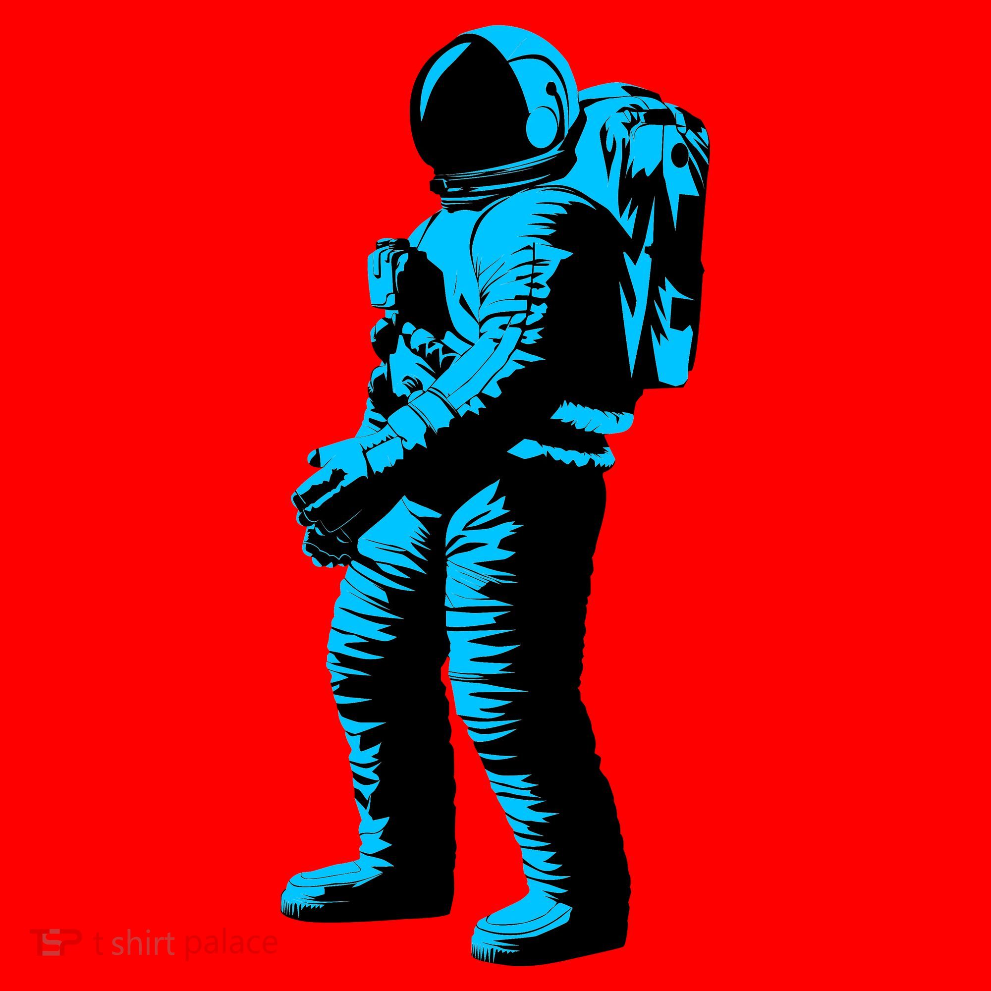 Cool Blue Astronaut Santa Hat