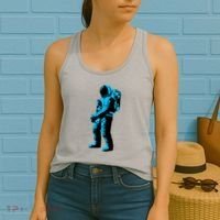 Cool Blue Astronaut Women's Tank Top thumb 2
