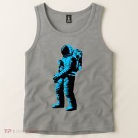Cool Blue Astronaut Tank Top thumb 2