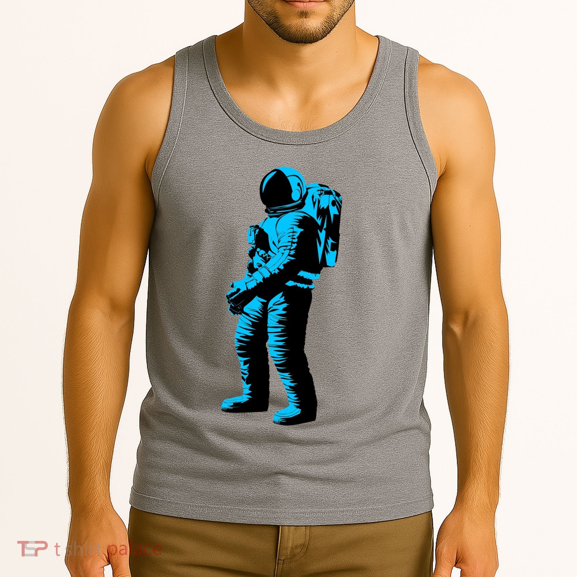 Cool Blue Astronaut Tank Top