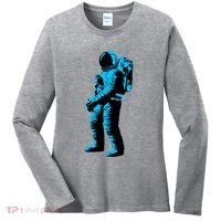 Cool Blue Astronaut Women's Long Sleeve Shirt thumb 0