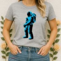 Cool Blue Astronaut Women's T-Shirt thumb 2
