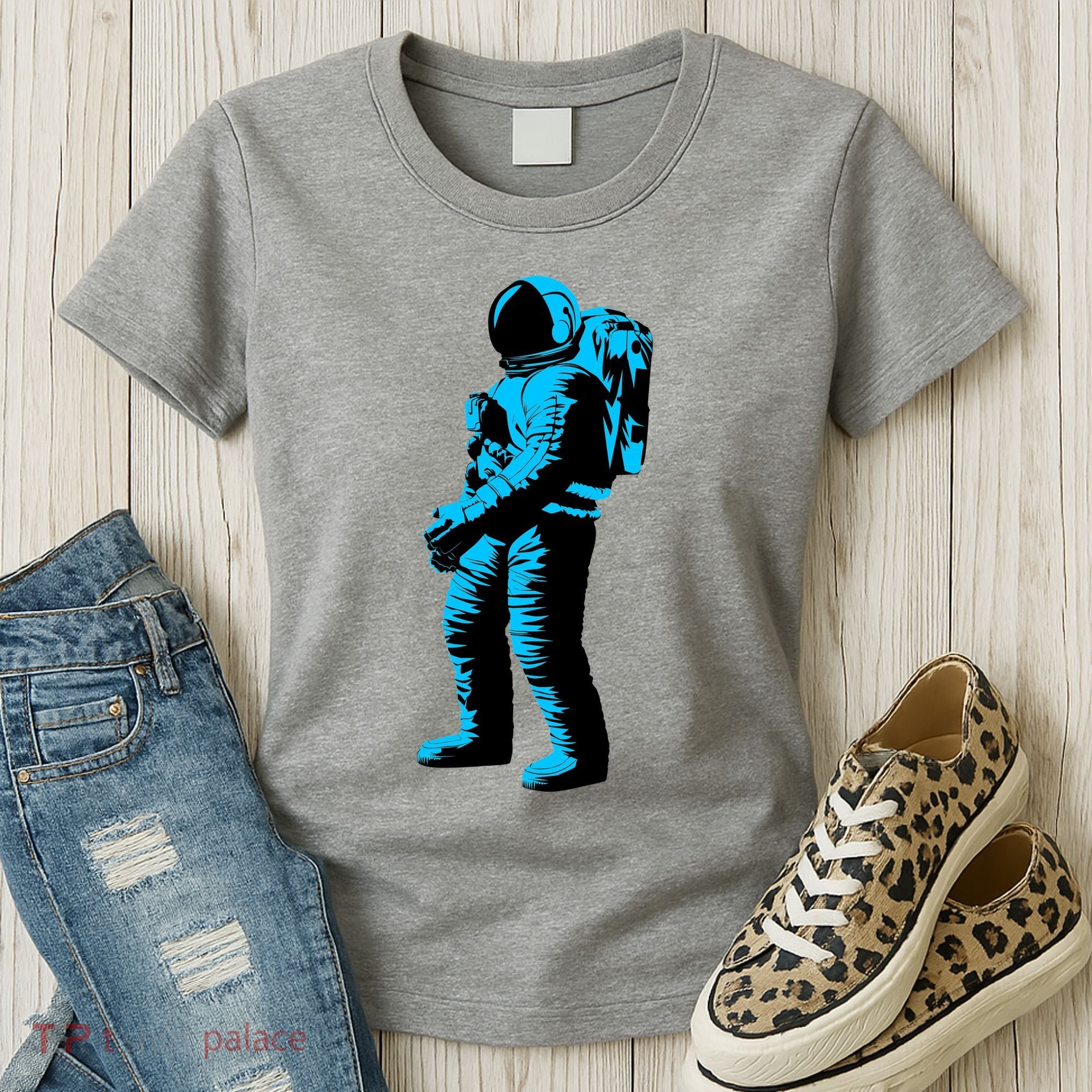 Cool Blue Astronaut Women's T-Shirt