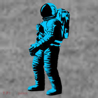 Cool Blue Astronaut Women's T-Shirt thumb 6