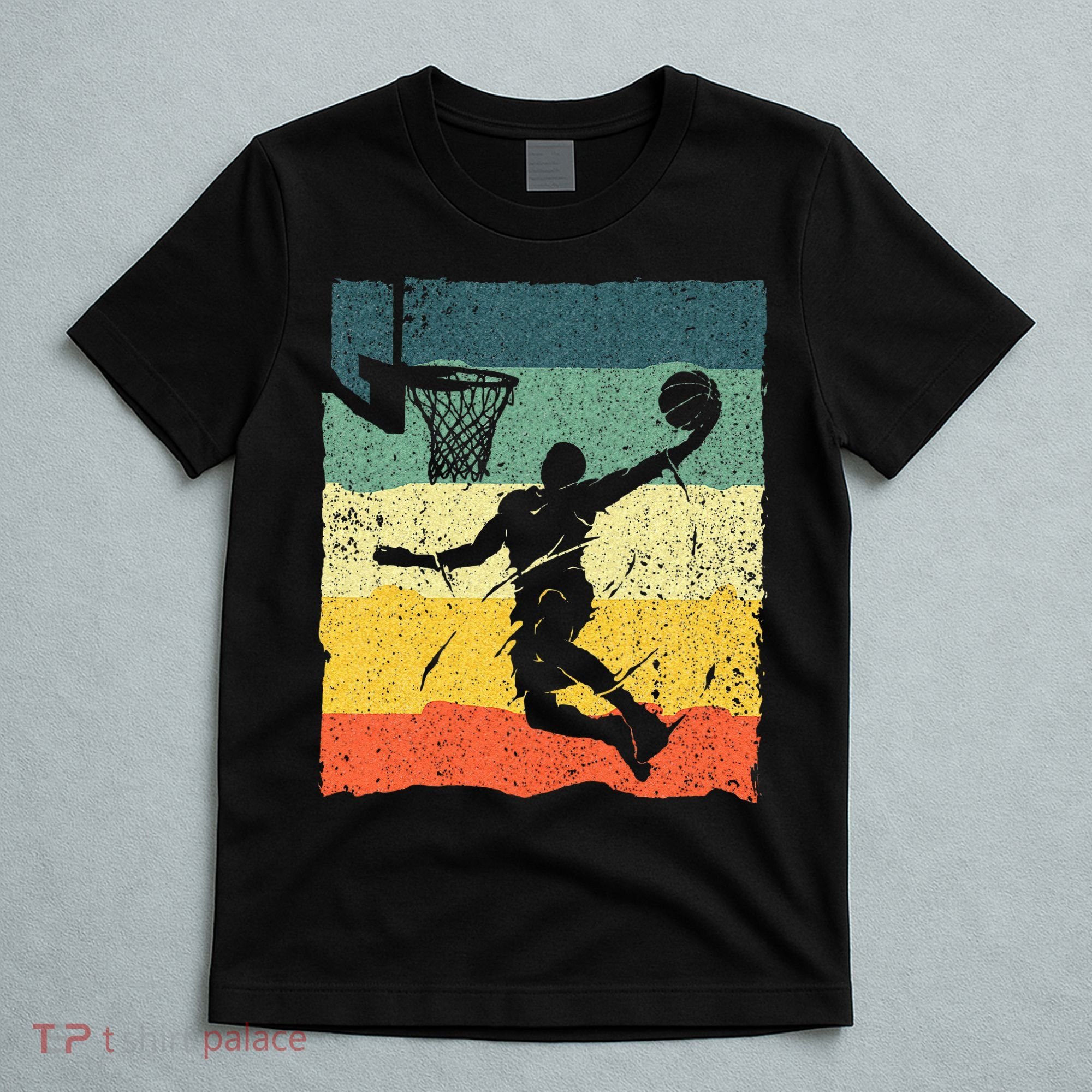 Cool Basketball Art For Wo Vintage Basketball Player T-Shirt