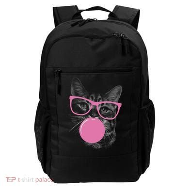 Cat Blowing Bubble Gum Backpack