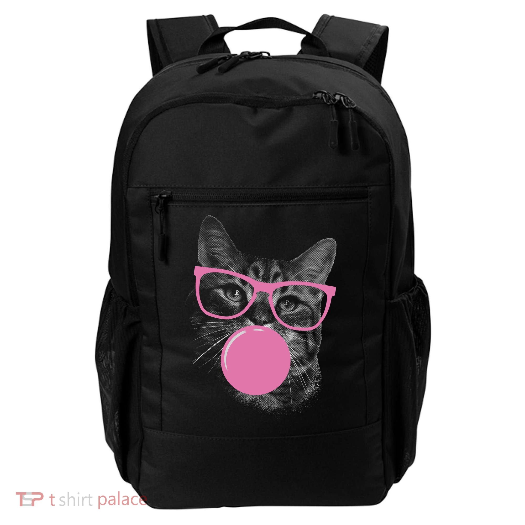 Cat Blowing Bubble Gum Backpack