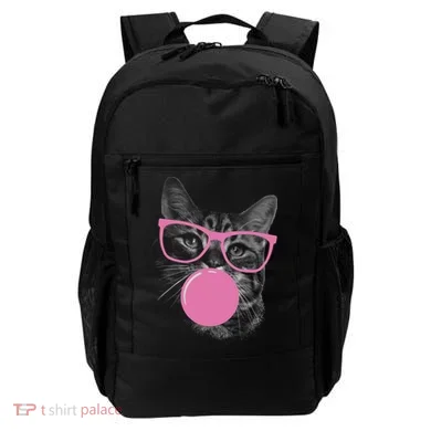 Cat Blowing Bubble Gum Backpack