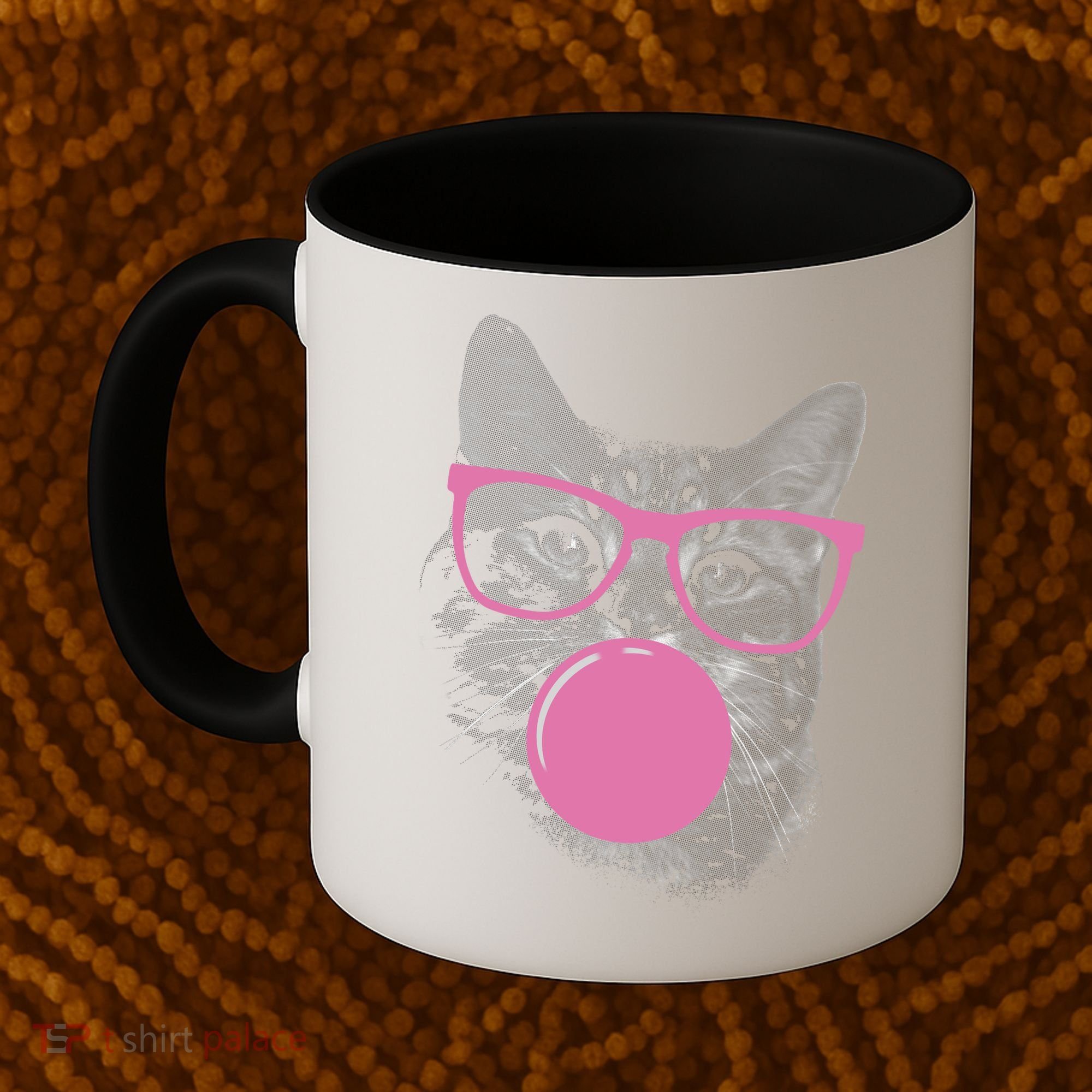 Cat Blowing Bubble Gum Coffee Mug