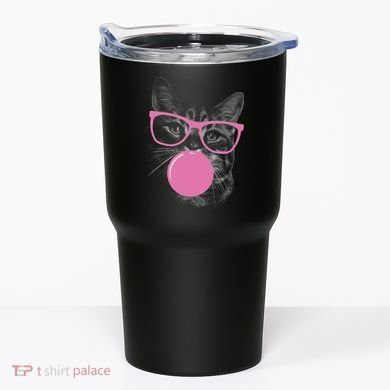 Cat Blowing Bubble Gum Tumbler