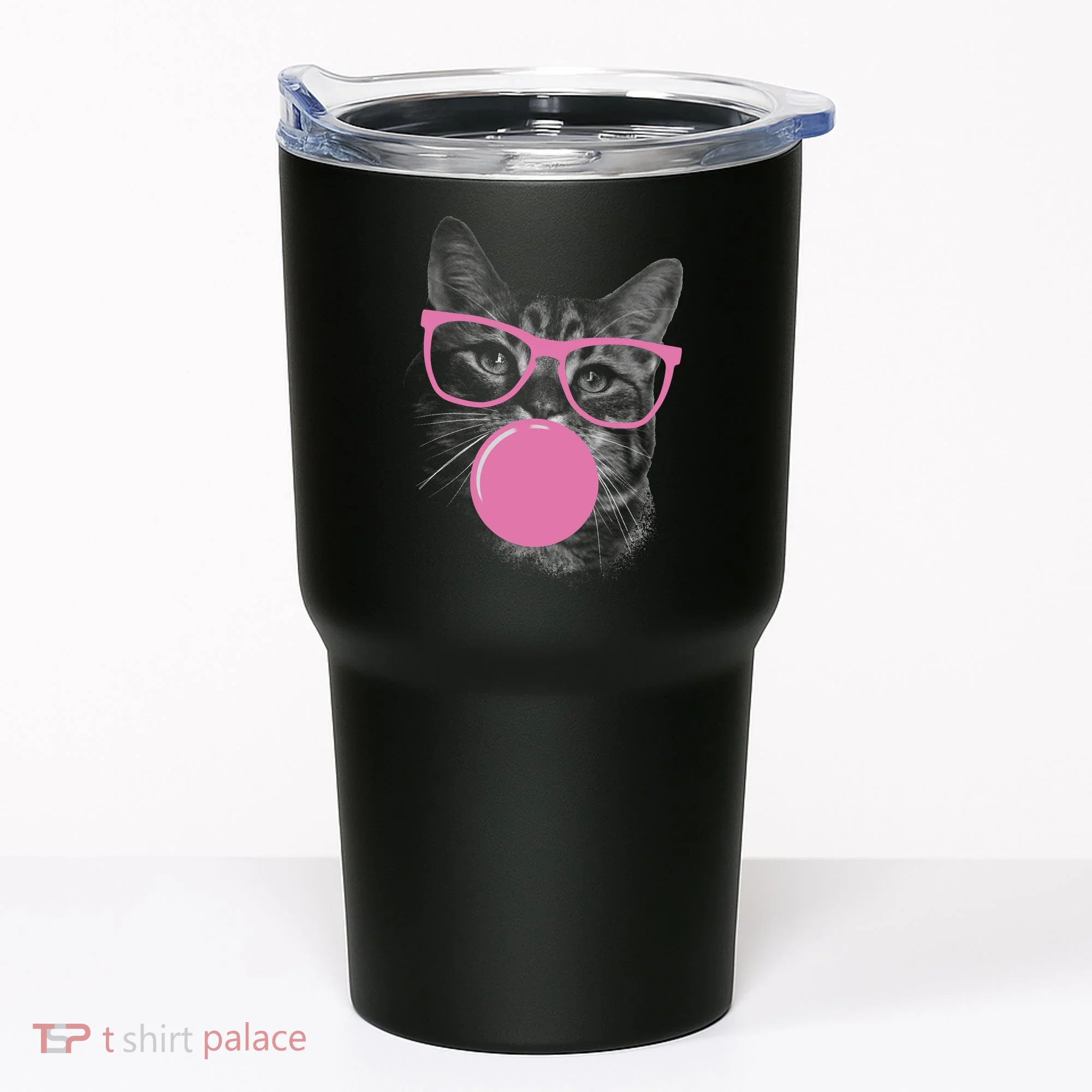 Cat Blowing Bubble Gum Tumbler