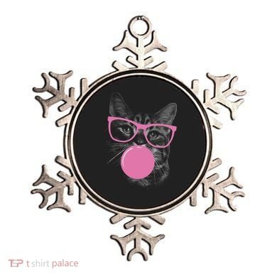 Cat Blowing Bubble Gum Ornament