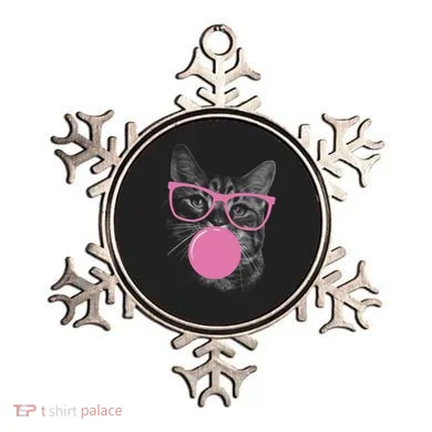 Cat Blowing Bubble Gum Ornament