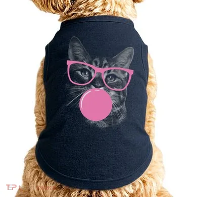 Cat Blowing Bubble Gum Doggie Tank