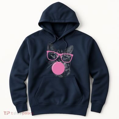 Cat Blowing Bubble Gum Hoodie
