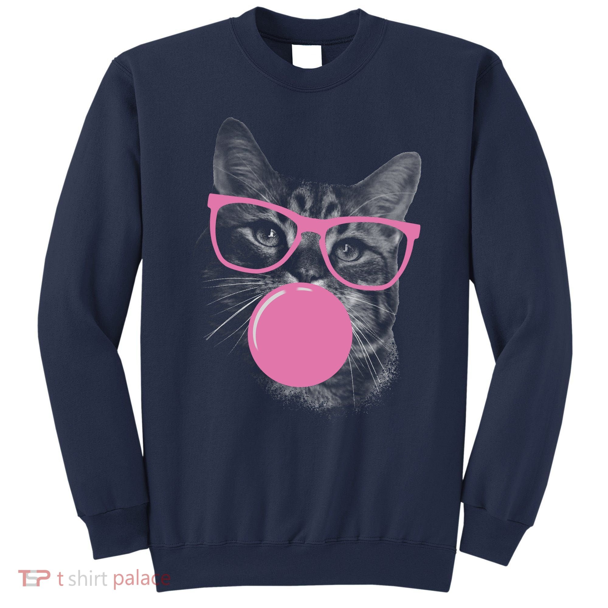 Cat Blowing Bubble Gum Sweatshirt