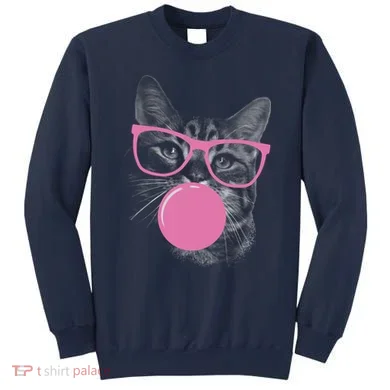Cat Blowing Bubble Gum Sweatshirt