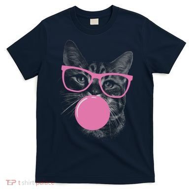Cat Blowing Bubble Gum T-Shirt