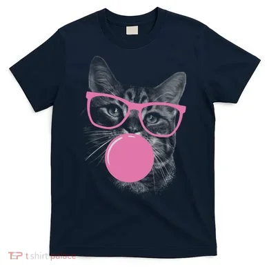 Cat Blowing Bubble Gum T-Shirt