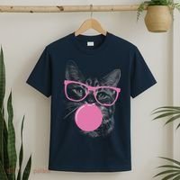 Cat Blowing Bubble Gum T-Shirt thumb 2