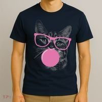 Cat Blowing Bubble Gum T-Shirt thumb 3