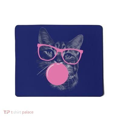 Cat Blowing Bubble Gum Mousepad