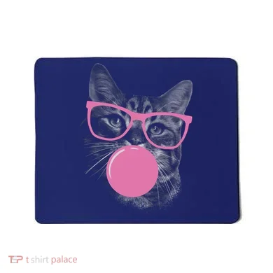Cat Blowing Bubble Gum Mousepad