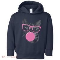 Cat Blowing Bubble Gum Toddler Hoodie thumb 0