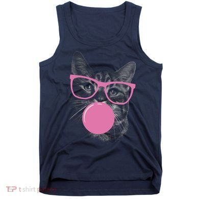 Cat Blowing Bubble Gum Tank Top