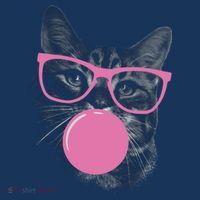 Cat Blowing Bubble Gum Tank Top thumb 6