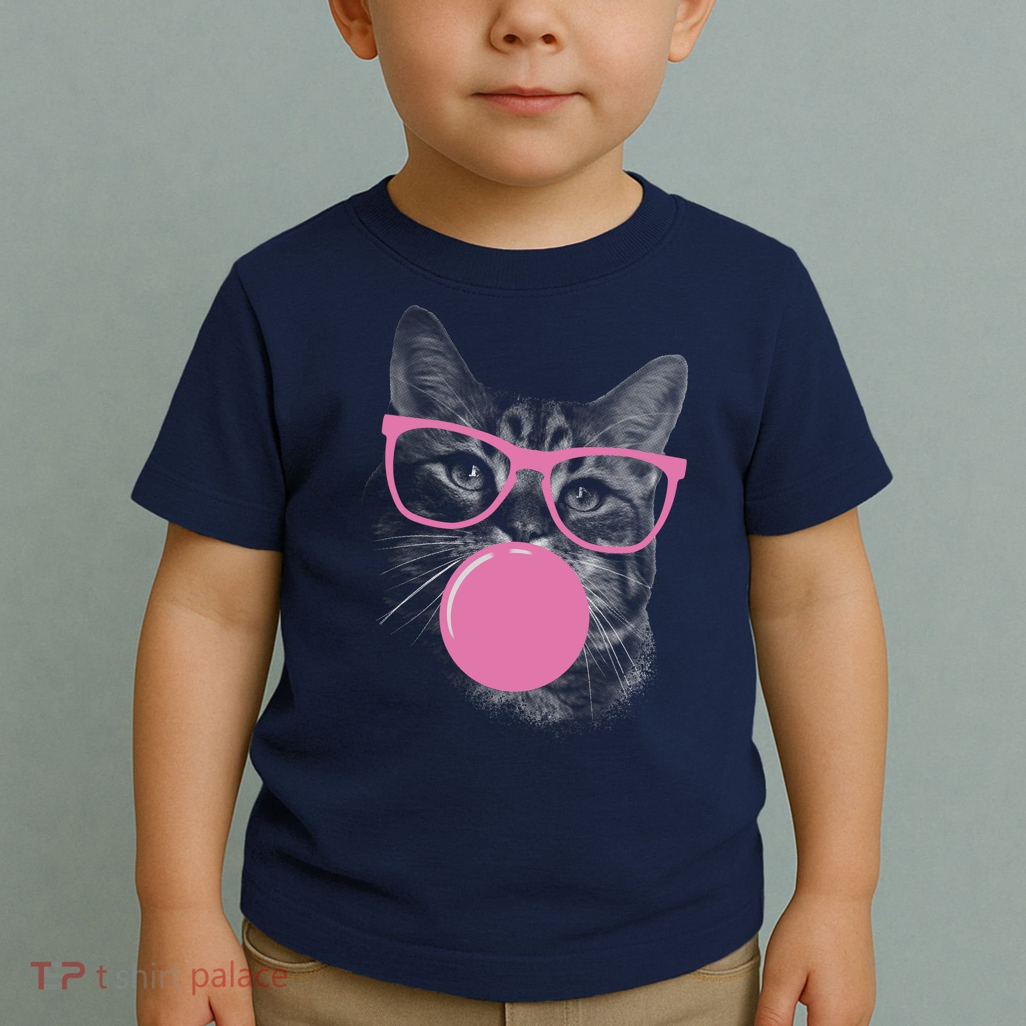 Cat Blowing Bubble Gum Toddler T-Shirt