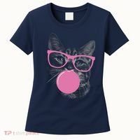 Cat Blowing Bubble Gum Women's T-Shirt thumb 0