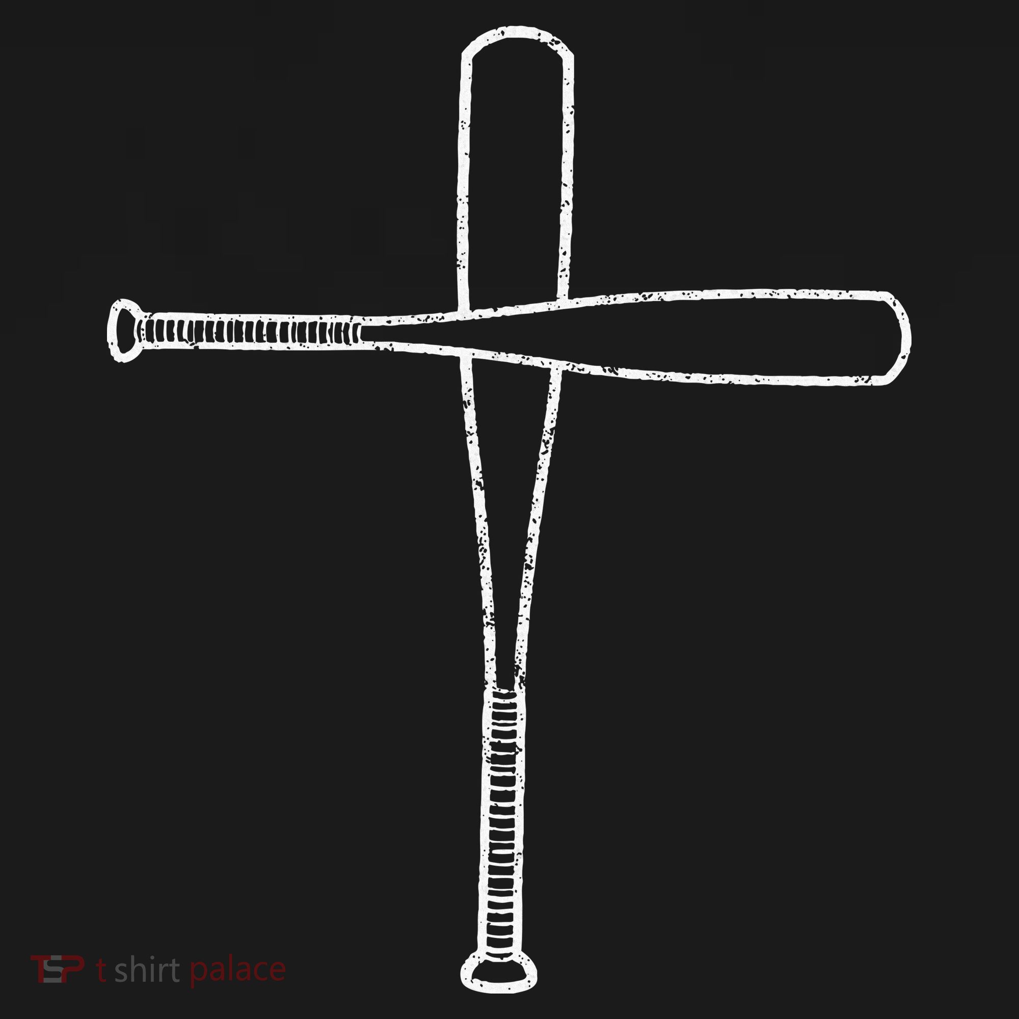 Cross Baseball Bats Christian Faith Sports Coach Pitcher T-Shirt