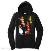 Christmas Basketball Ball Santa Hat Xmas Sport Cool Gift Women's Hoodie thumb 0