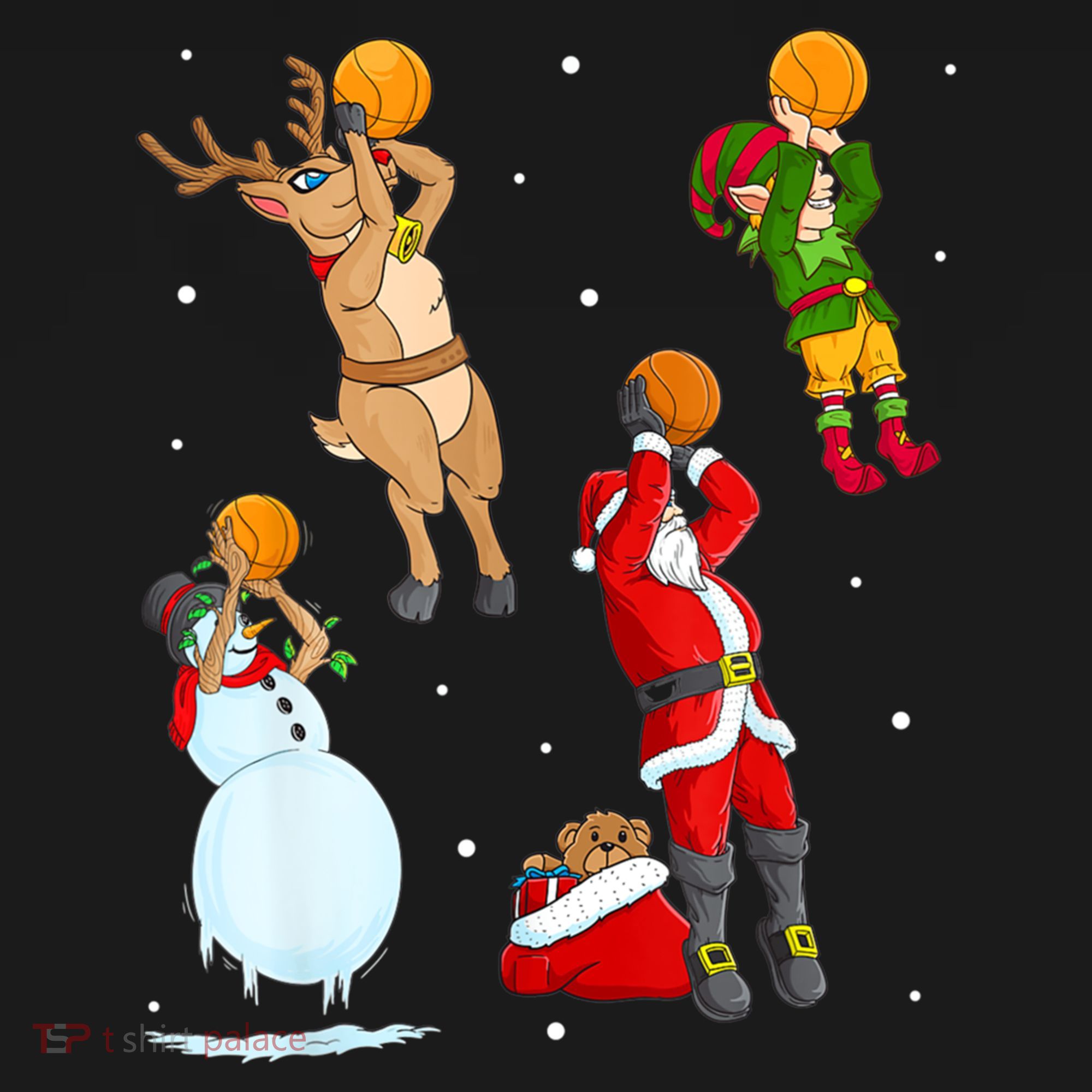 Christmas Basketball Ball Santa Hat Xmas Sport Cool Gift Women's Hoodie