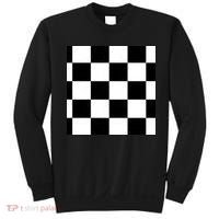 Chess Board Black And White Checkered Sweatshirt thumb 0