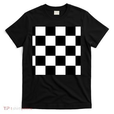Chess Board Black And White Checkered T-Shirt