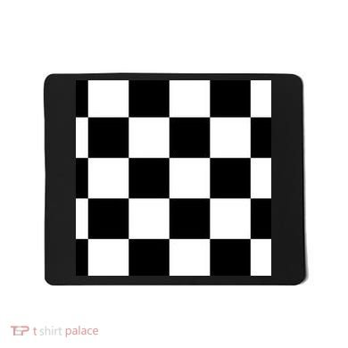 Chess Board Black And White Checkered Mousepad