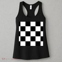 Chess Board Black And White Checkered Women's Tank Top thumb 3