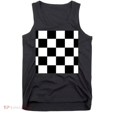 Chess Board Black And White Checkered Tank Top