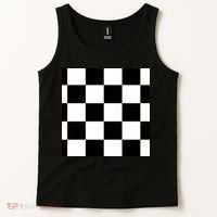 Chess Board Black And White Checkered Tank Top thumb 2