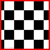 Chess Board Black And White Checkered Santa Hat thumb 1