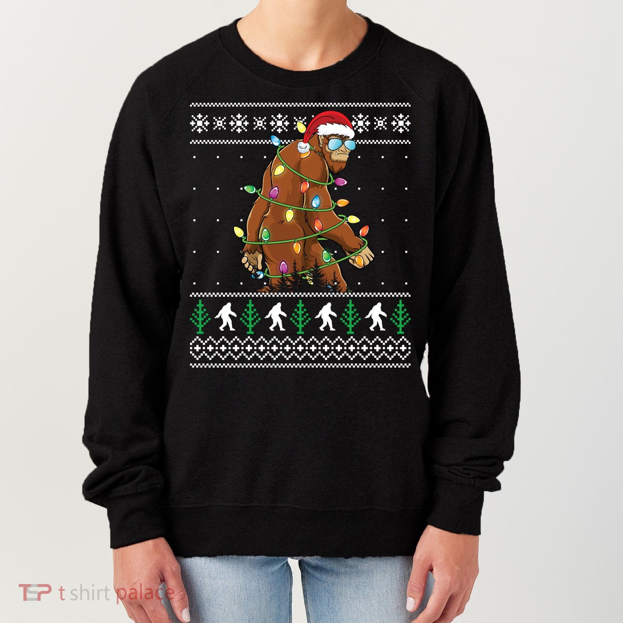 Christmas Bigfoot Boy Funny Ugly Xmas Sweater Meaningful Gift Women's Sweatshirt