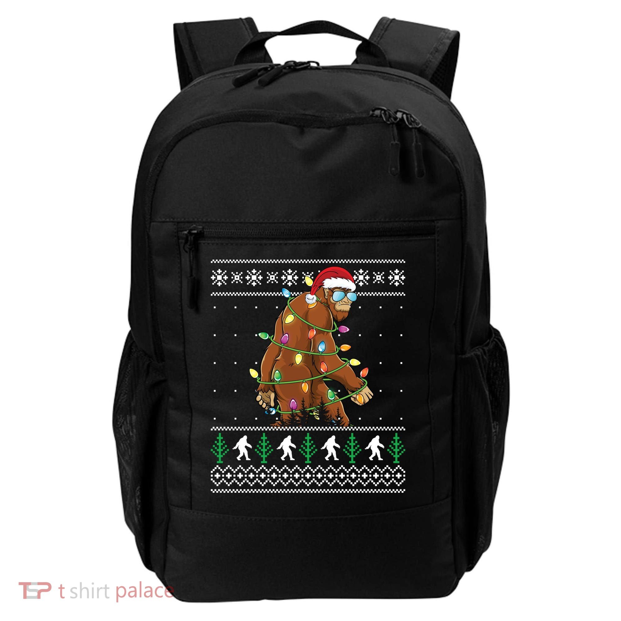 Christmas Bigfoot Boy Funny Ugly Xmas Sweater Meaningful Gift Backpack