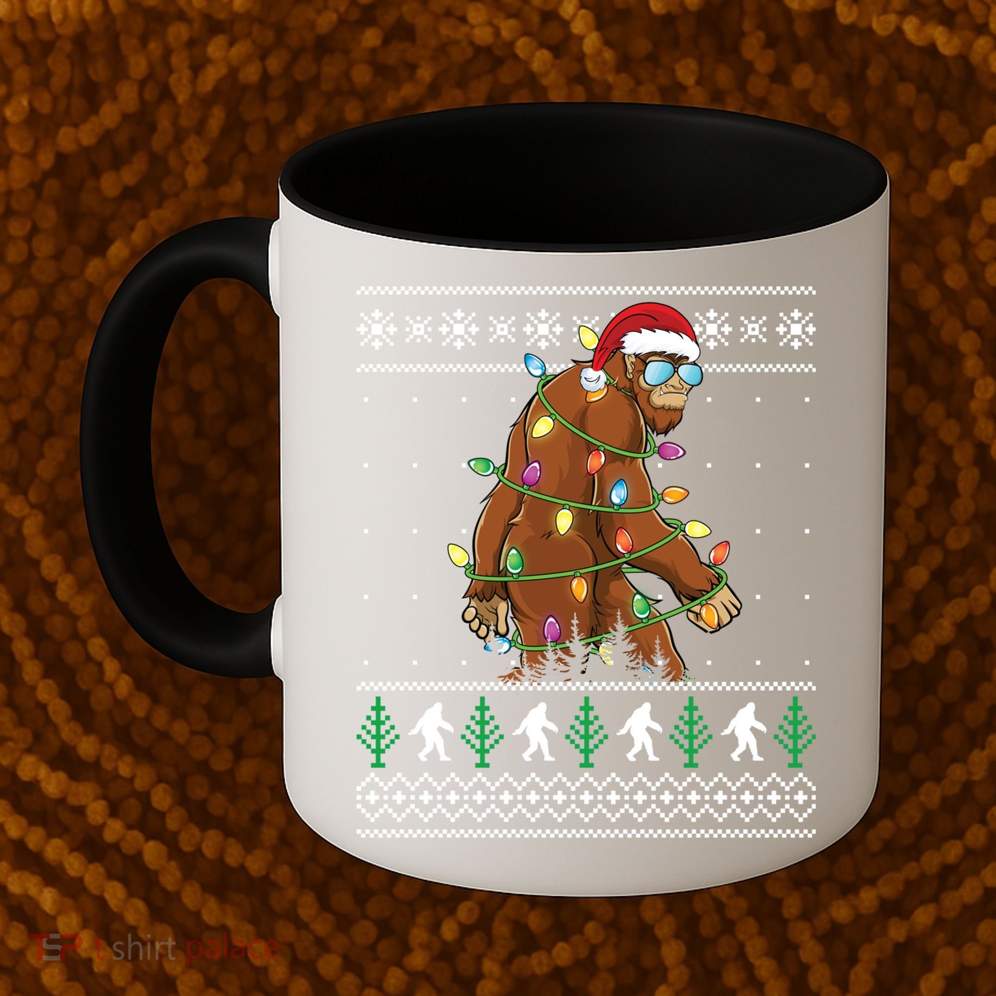 Christmas Bigfoot Boy Funny Ugly Xmas Sweater Meaningful Gift Coffee Mug
