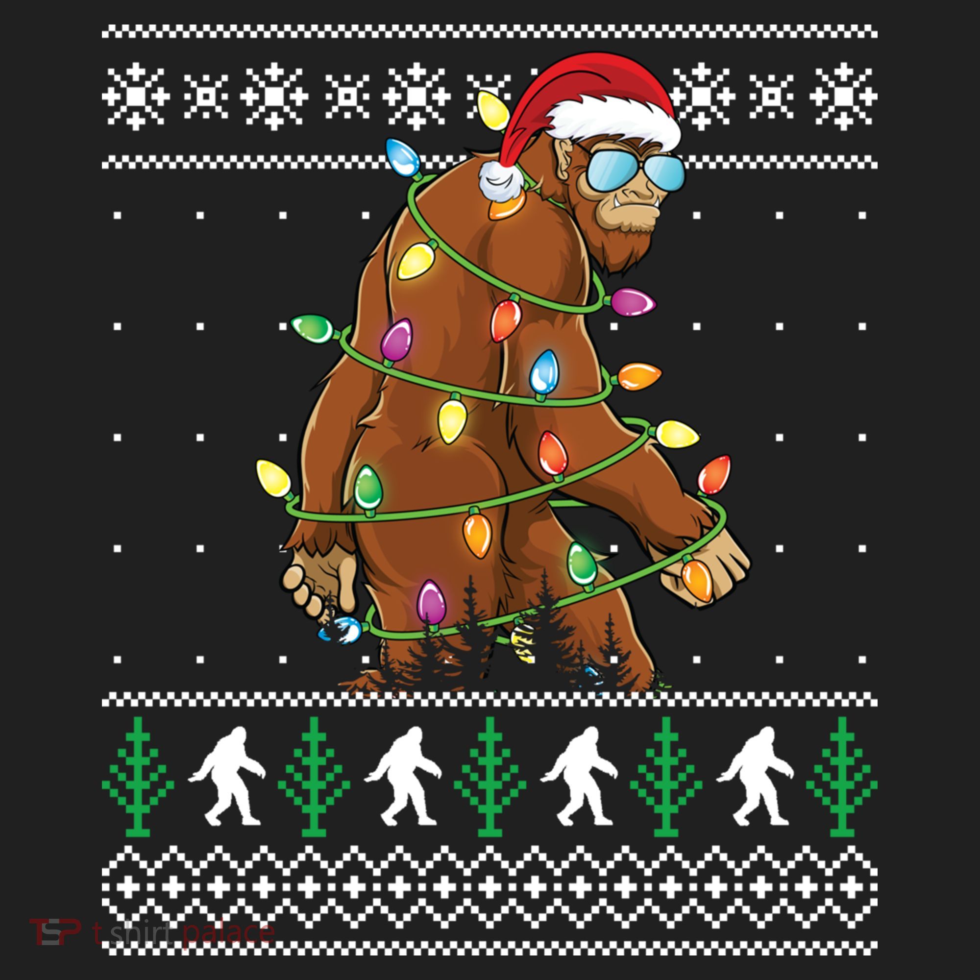 Christmas Bigfoot Boy Funny Ugly Xmas Sweater Meaningful Gift Beanie