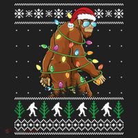 Christmas Bigfoot Boy Funny Ugly Xmas Sweater Meaningful Gift Hat thumb 2