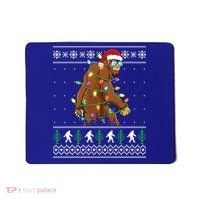 Christmas Bigfoot Boy Funny Ugly Xmas Sweater Meaningful Gift Mousepad thumb 0