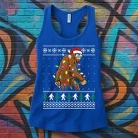 Christmas Bigfoot Boy Funny Ugly Xmas Sweater Meaningful Gift Women's Tank Top thumb 3