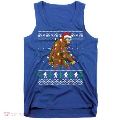 Christmas Bigfoot Boy Funny Ugly Xmas Sweater Meaningful Gift Tank Top